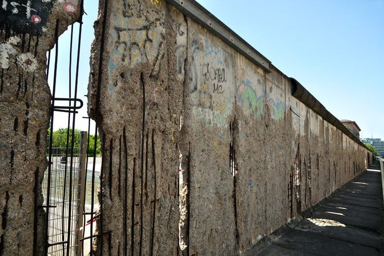 Les vestiges du Mur de Berlin
