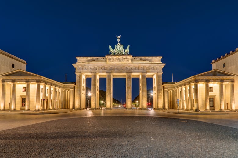 The historic Brandenburg Gate