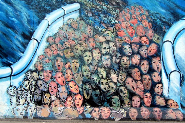 Grafitis en el Muro de Berlín