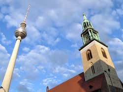 Fernsehturm and St. Mary's Church
