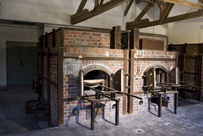 Cremation ovens in the concentration camp