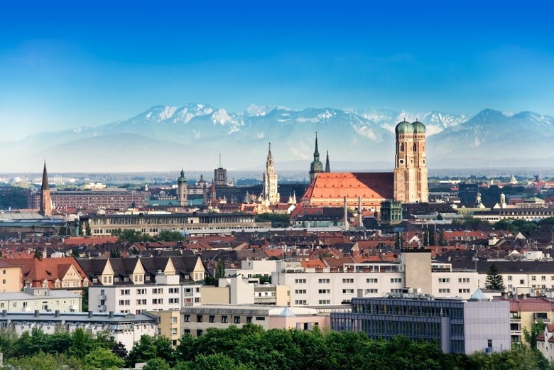 Panoramic view of Munich