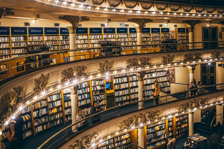 La bellissima libreria Ateneo Grand Splendid
