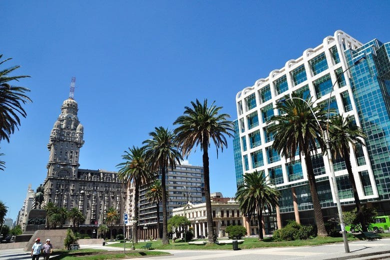 Independence Square in Montevideo