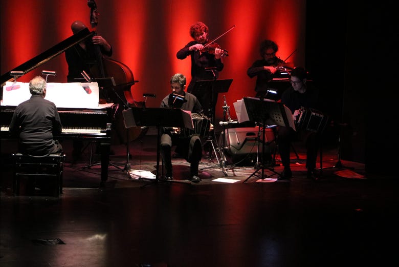 Musicians at the Astor Piazzolla Theatre