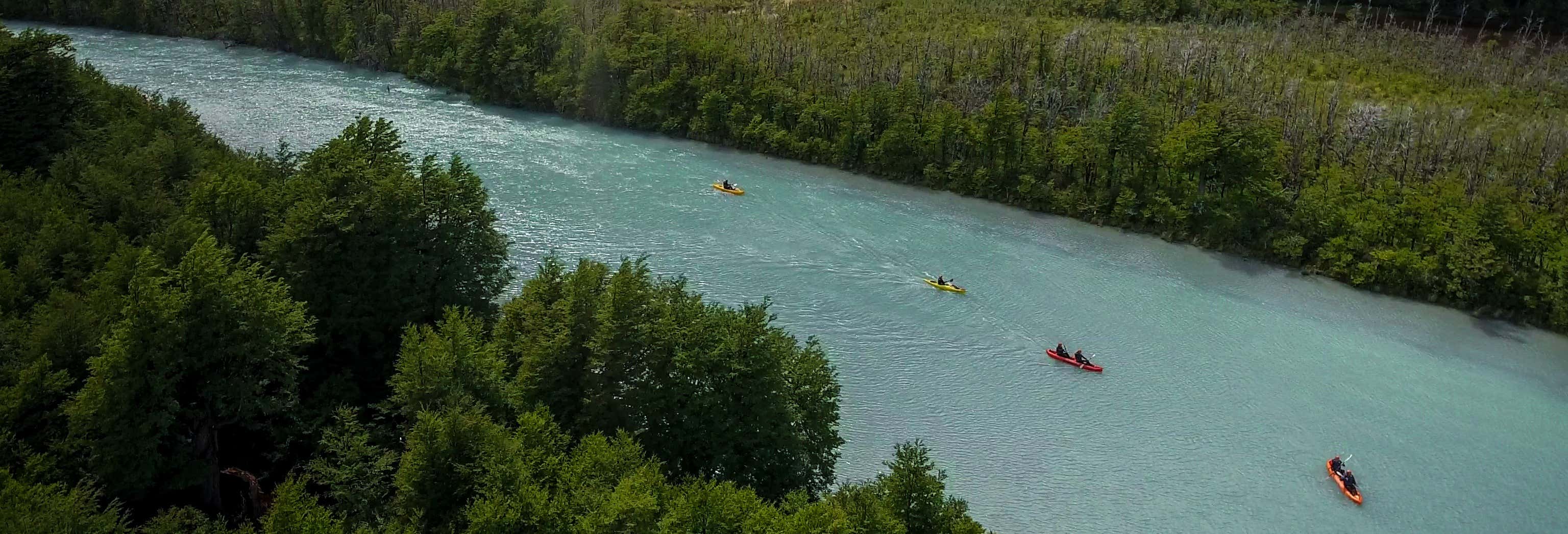 Balade en kayak sur le río de las Vueltas