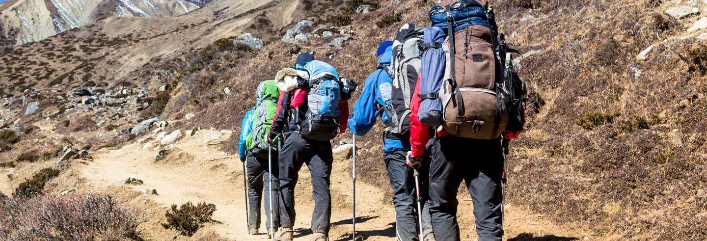Trilha até o acampamento Confluência no Aconcágua