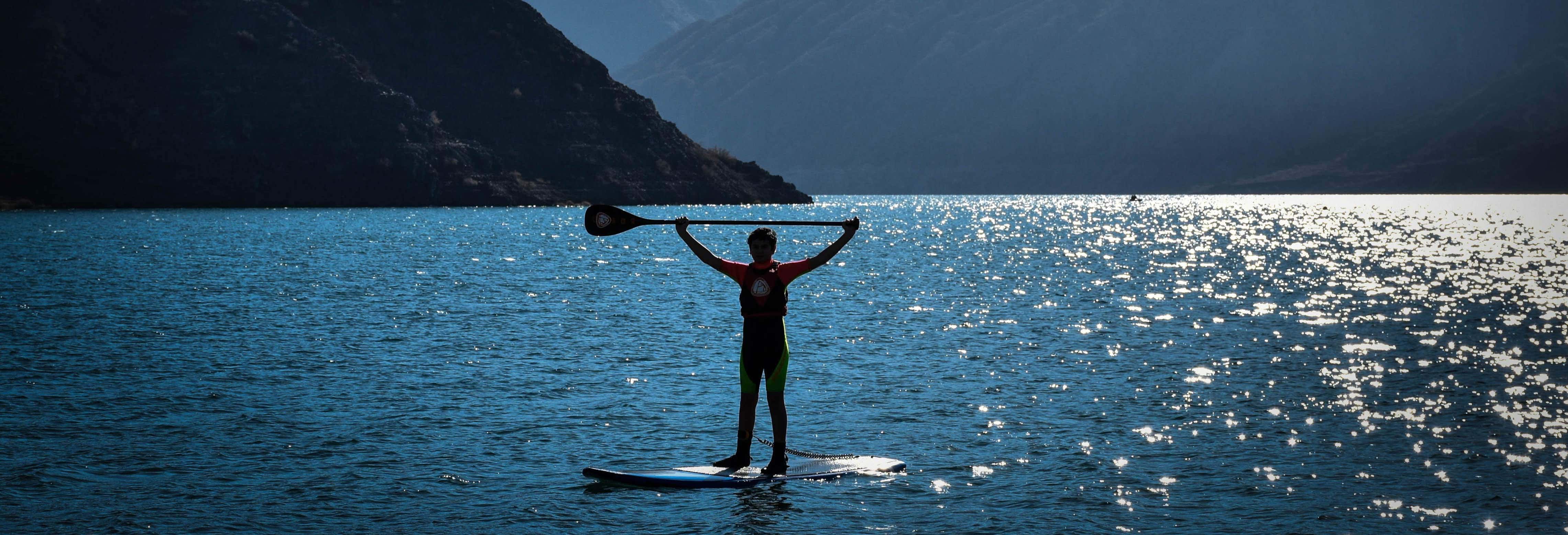 Curso de paddle surf en el Dique Punta Negra