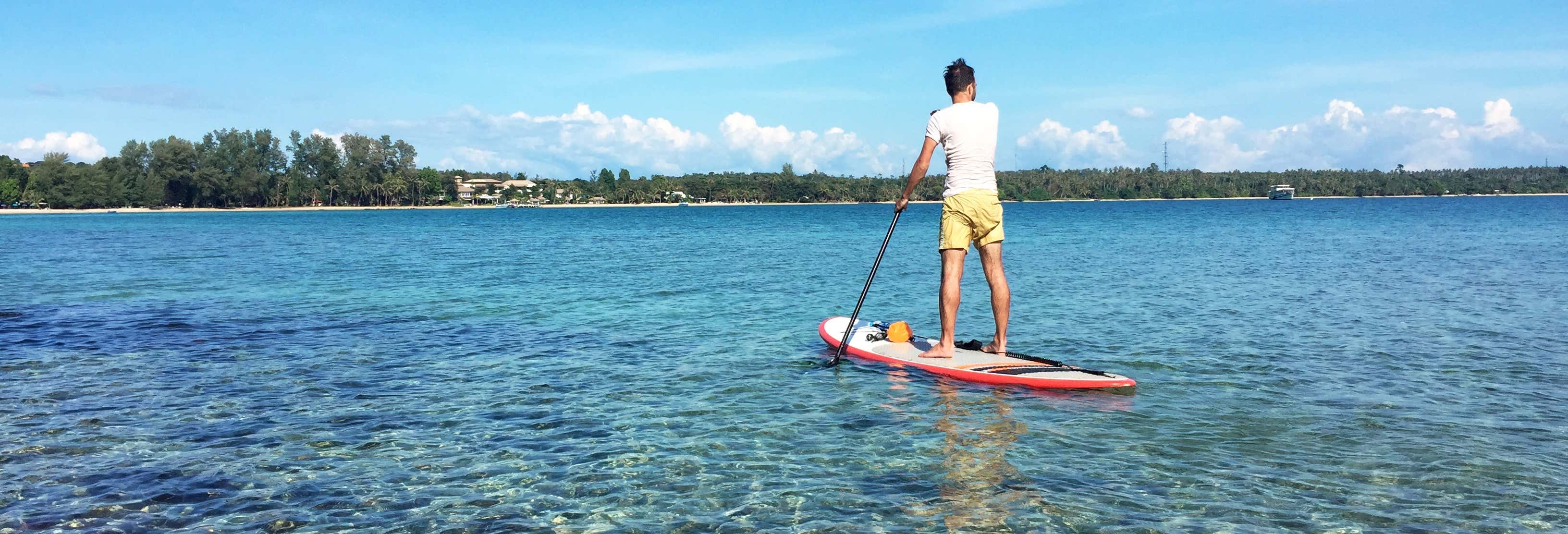 Tour de paddle surf por Double Island Point