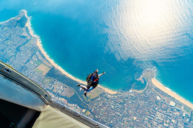 Salto en paracaídas sobre Sídney 