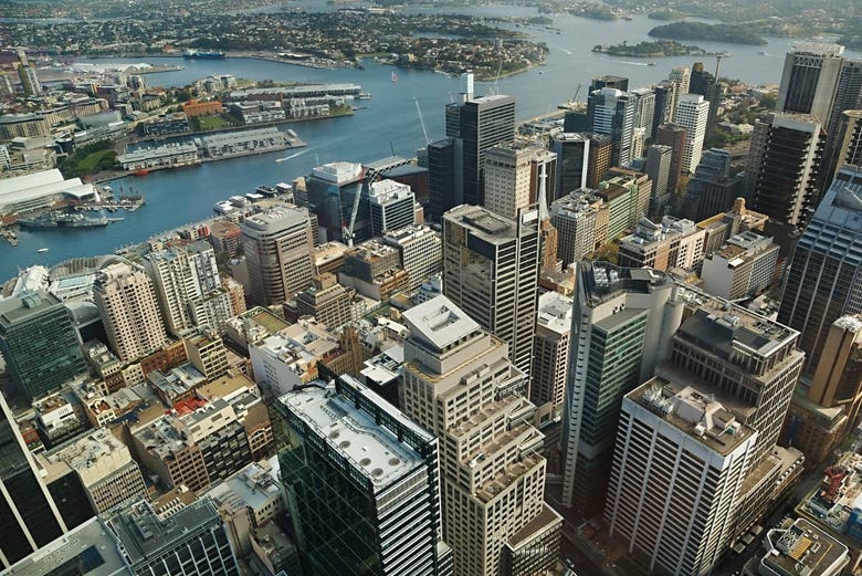 Vistas da Torre de Sydney