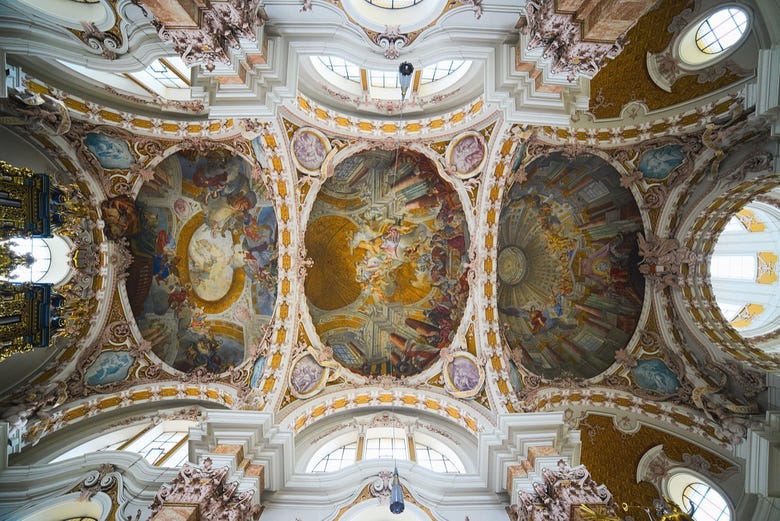 Frescos de la bóveda de la catedral
