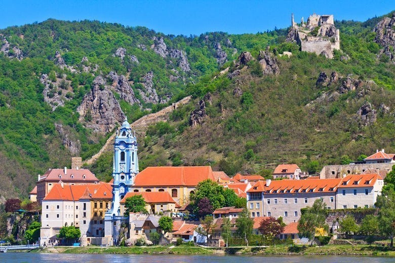 Durnstein and its Medieval castle ruins