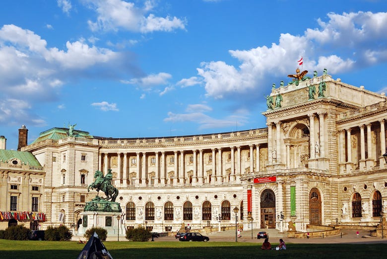 Magnificent façade of the Hofburg Imperial Palace
