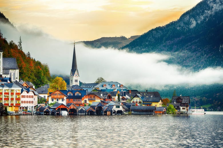 Visit the town of Hallstatt in the Austrian Alps