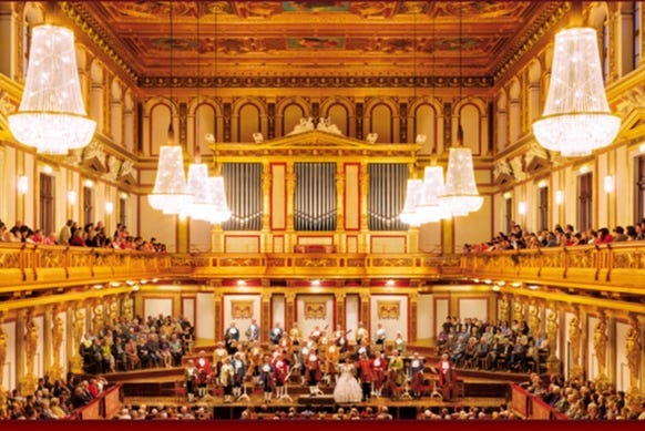 Classical music concert at the Musikverein