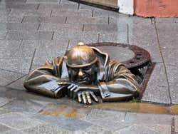 Bratislava street sculpture