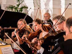 Musicians performing at the Kursalon