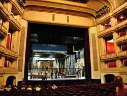 Inside the Opera House's auditorium