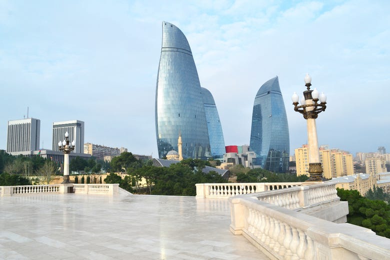 Baku vista do Highland Park