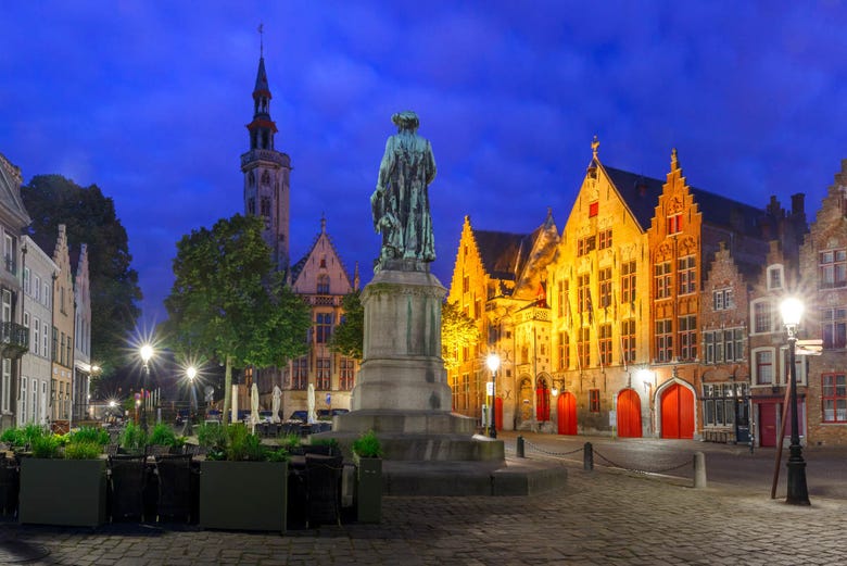 Jan van Eyck Square in Bruges