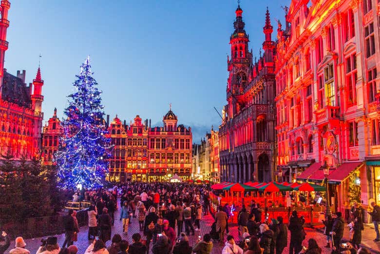 Grand Place en Navidad