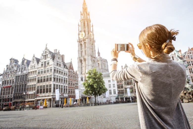 Fotografando la Grand Place di Anversa