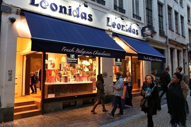 Leonidas, una delle marhe di cioccolato belga più vendute 