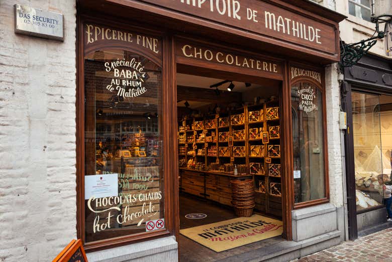 Tienda de chocolate en Bruselas