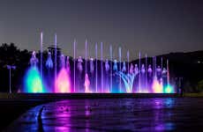Spectacle son et lumière dans le Parque de la Familia
