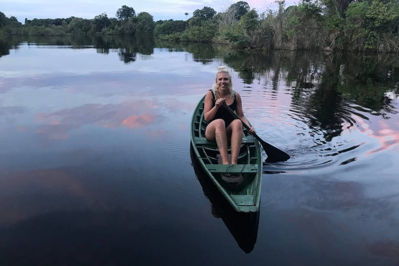 Ramez sur le fleuve Amazone 