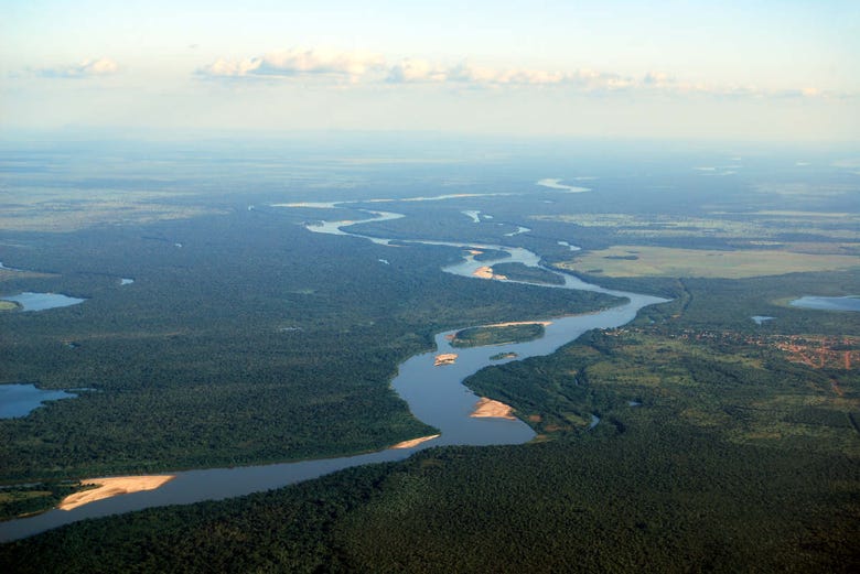 Vista panoramica del fiume Araguaia