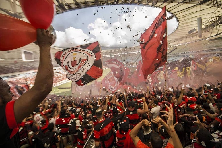 Stadio Maracaná durante una partita del Flamengo