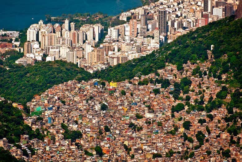 Rio De Janeiro Favelas Voyage Carte Plan