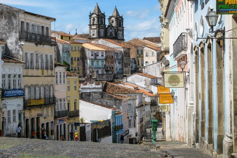 The historic center of Salvador da Bahia