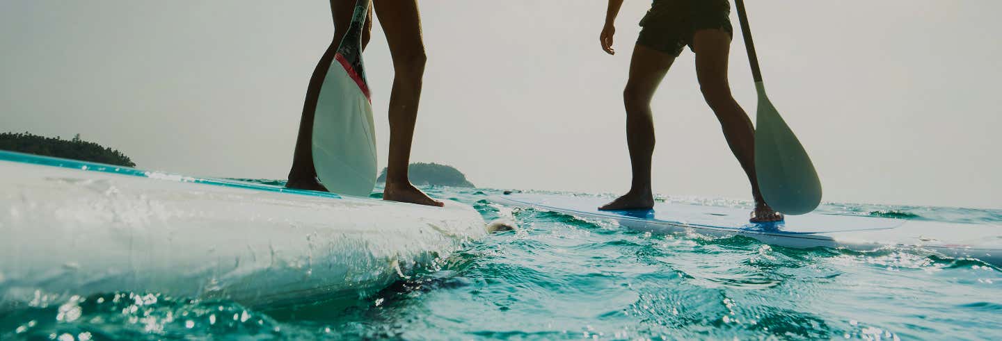 Paddle surf em Porto da Barra