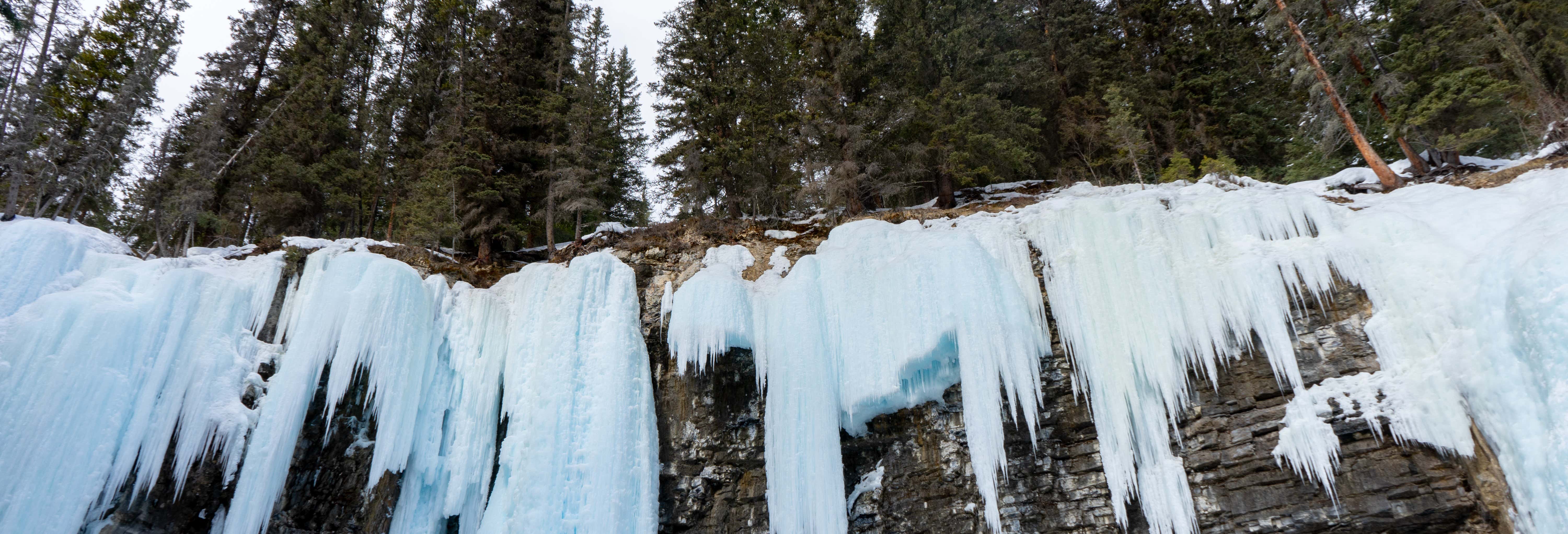 Excursion aux cascades gelées du Johnston Canyon