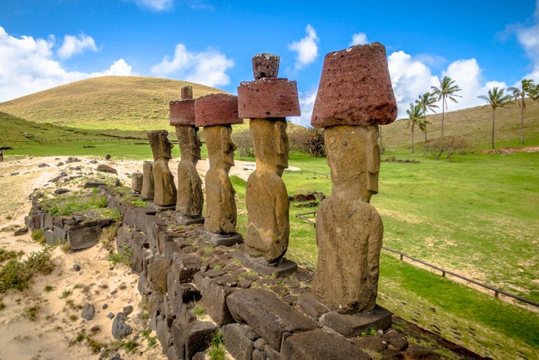 The moai of Ahu Nau Nau