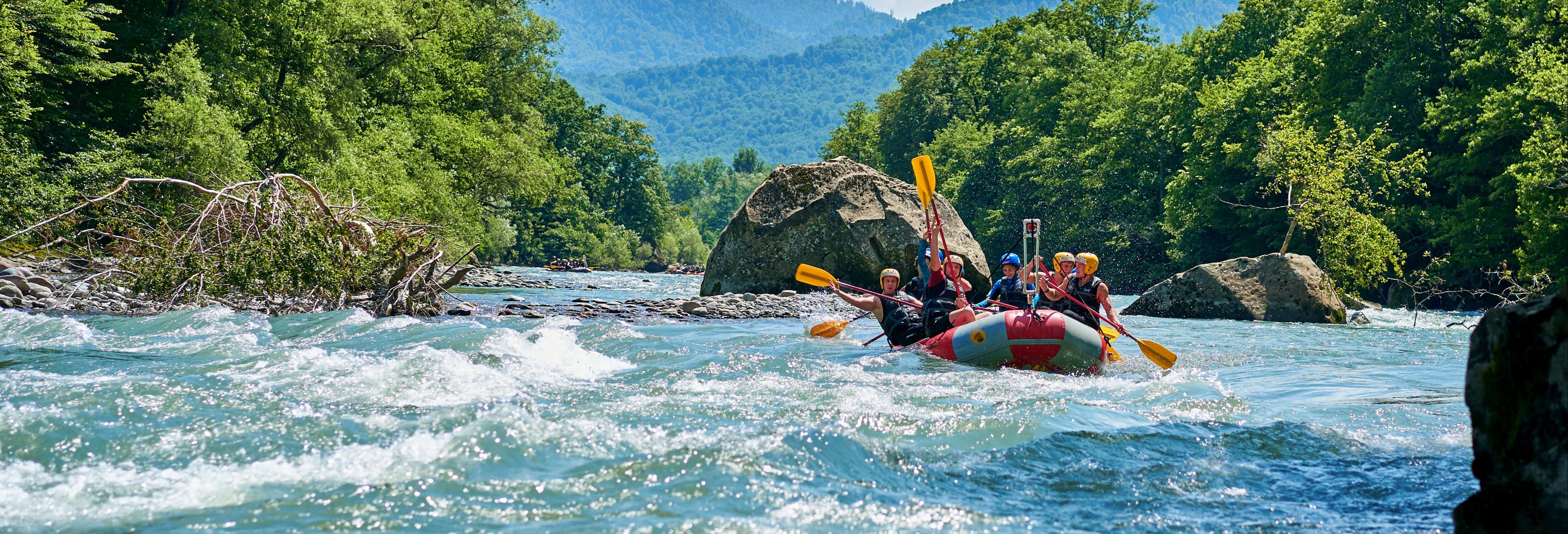 Rafting no rio Trancura
