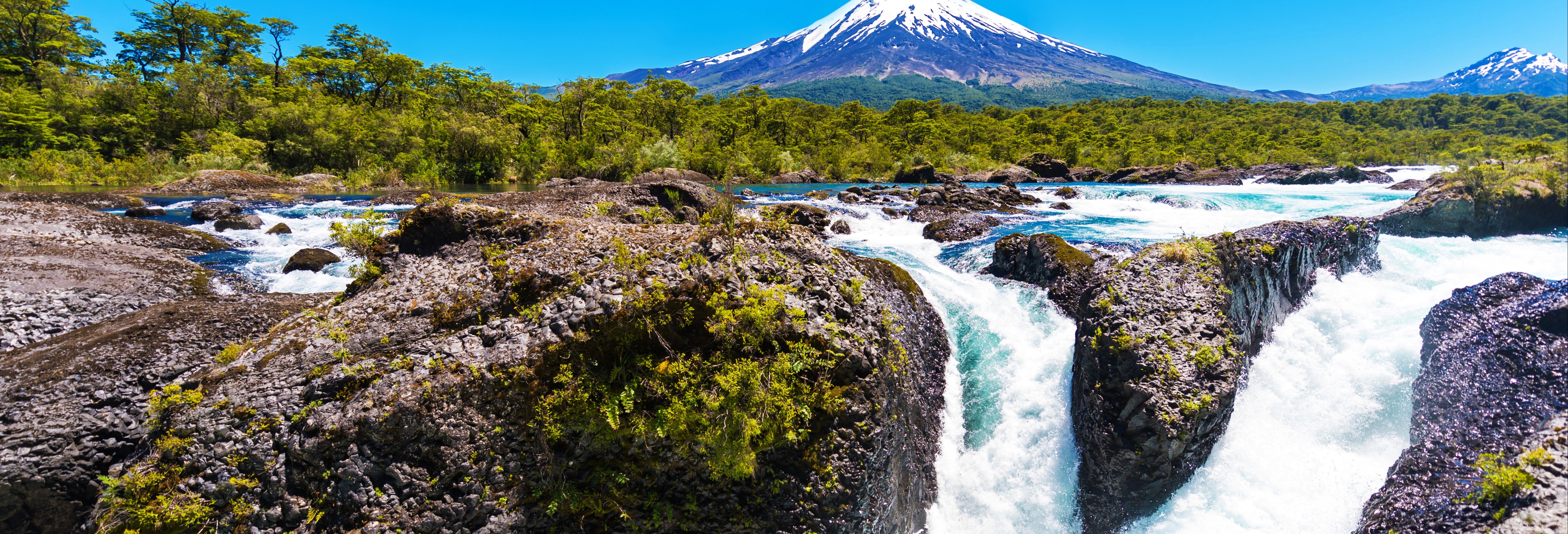Excursão às Cataratas de Petrohué e ao Vulcão Osorno