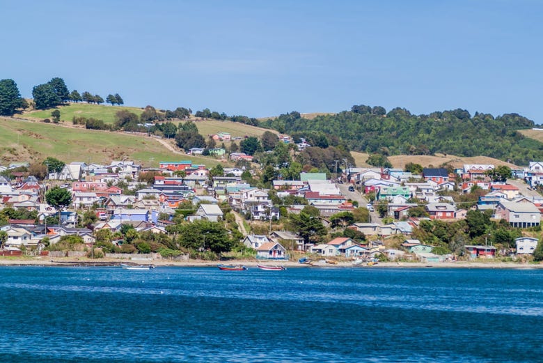La ciudad de Ancud en isla Chiloé