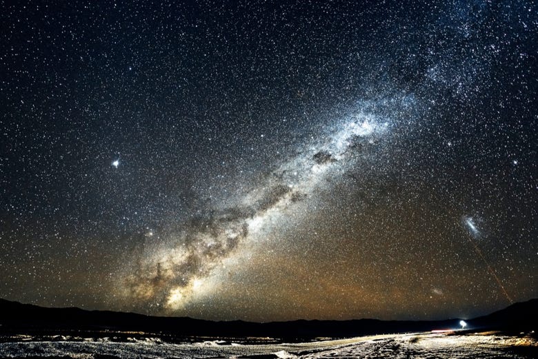 Cielo estrellado en el desierto de Atacama