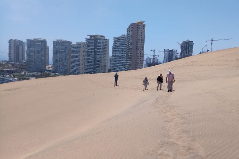Caminando por las dunas de Concón