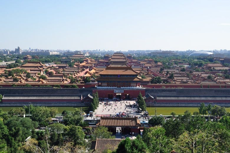 The Forbidden City from above