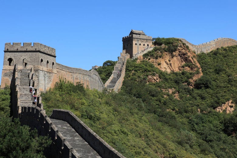 Vista panorâmica da Grande Muralha da China