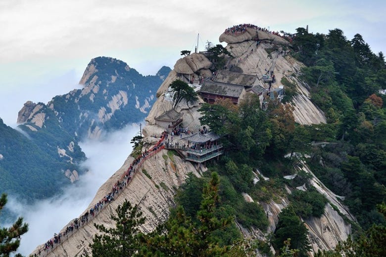 La montaña sagrada de Huashan