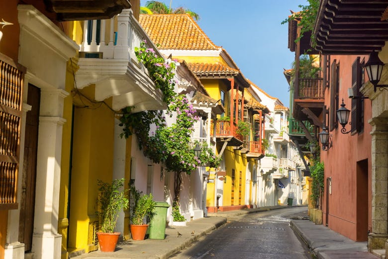 Calles del casco histórico de Cartagena