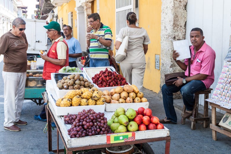 Fruit stall in Cartagena de Indias