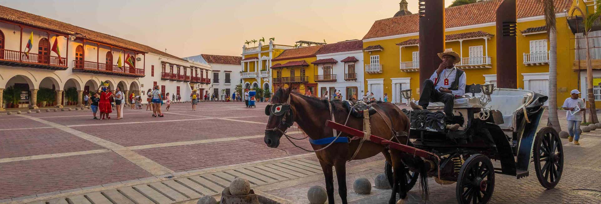 Passeio de charrete por Cartagena das Índias