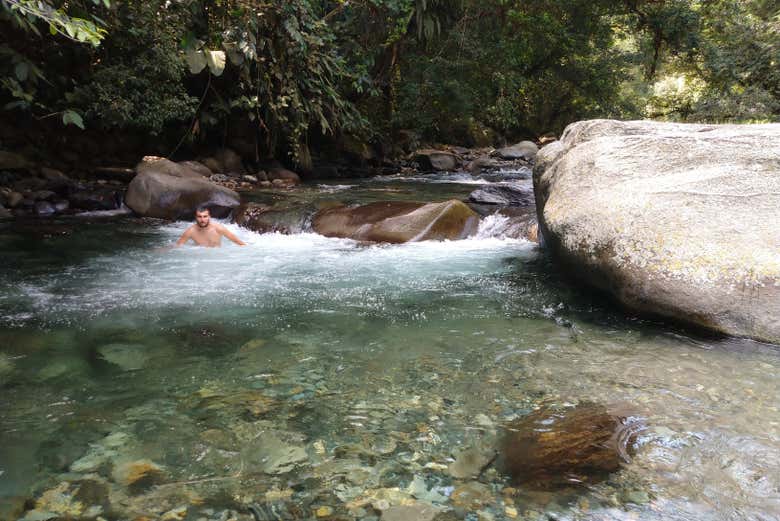 Baño en la quebrada Tasajos - Baño en la quebrada Tasajos